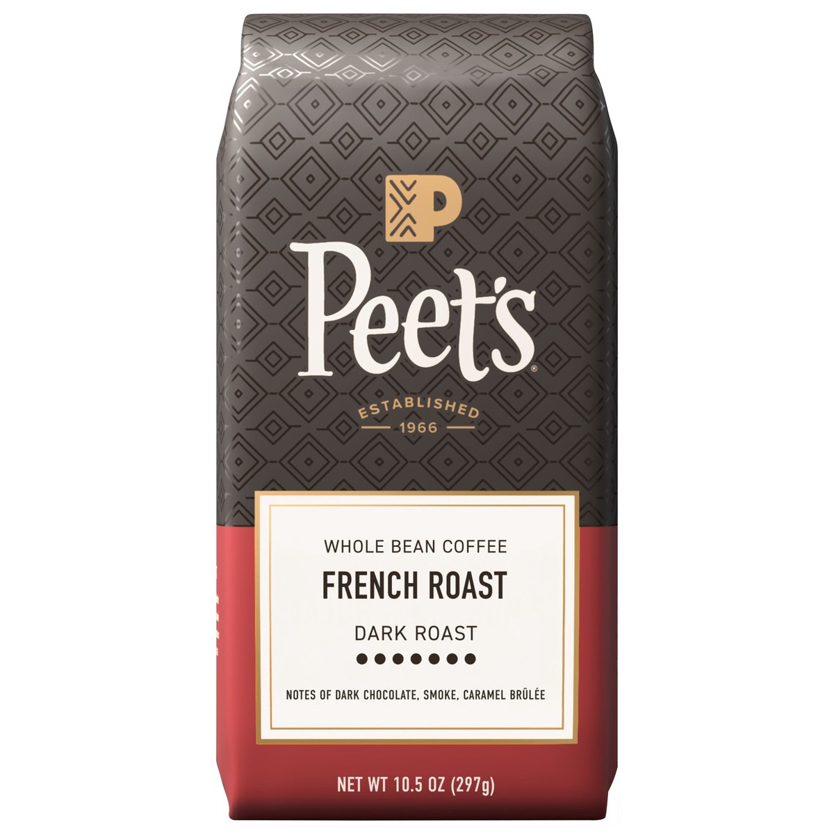 slide 1 of 7, Peet's Coffee French Roast Dark Roast Whole Bean Coffee - 10.5 oz Bags, 10.5 oz