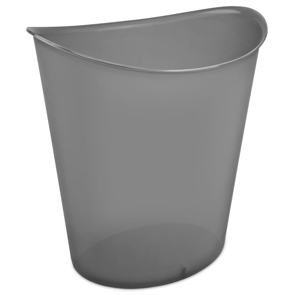 slide 1 of 1, Sterilite Oval Wastebasket - Gray, 3 gal