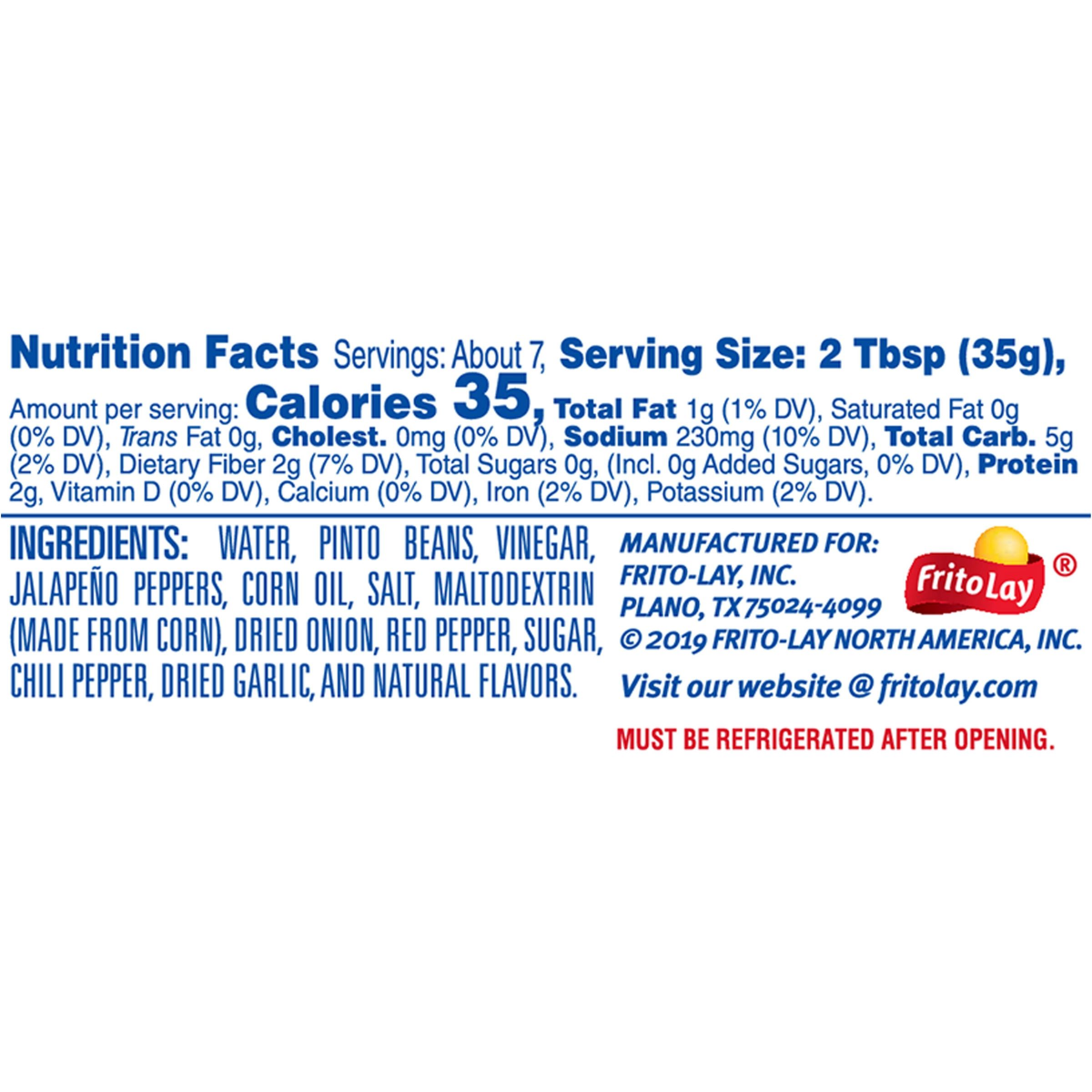 slide 2 of 2, Fritos Dip , Hot Bean with Jalapeno Peppers, 9 oz