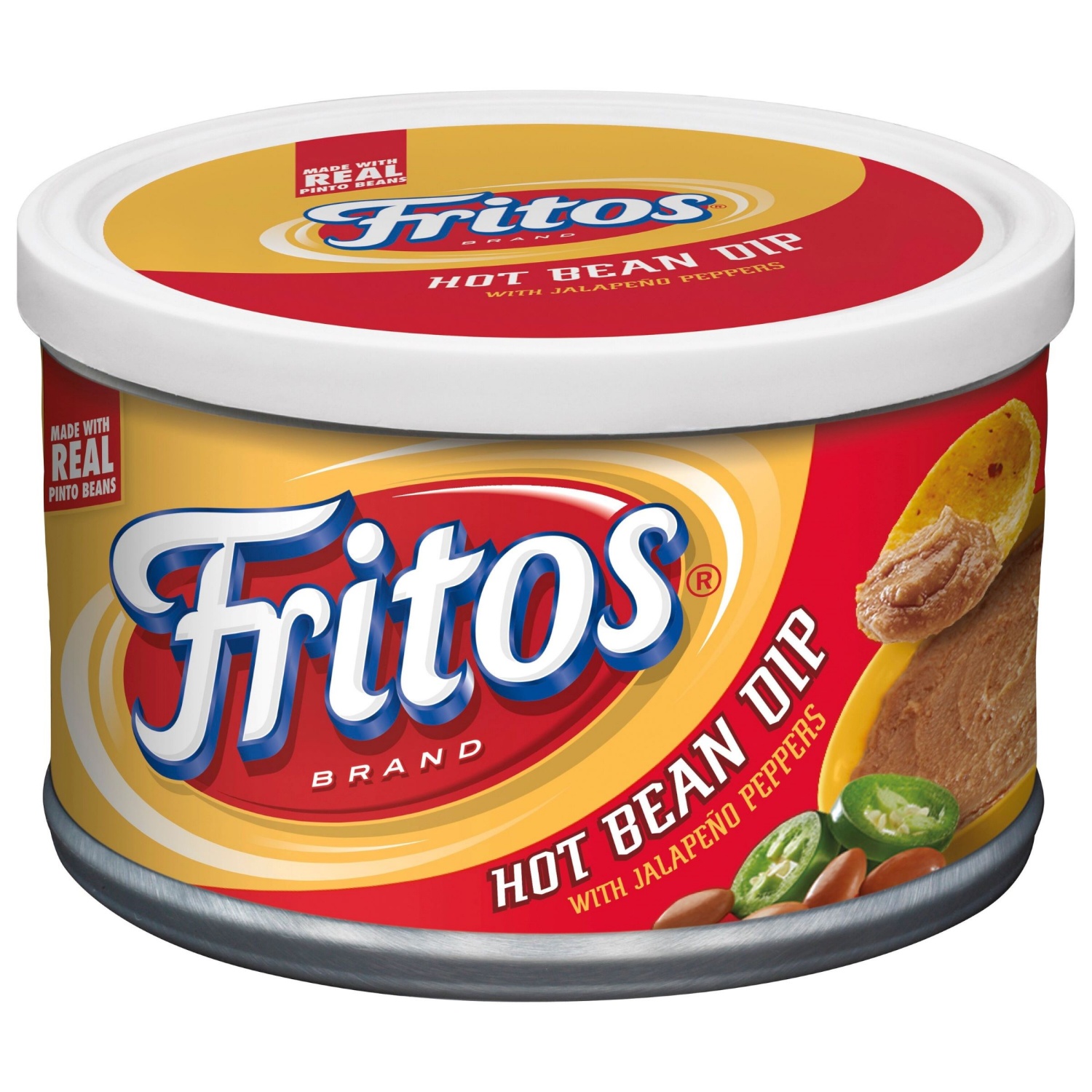 slide 1 of 2, Fritos Dip , Hot Bean with Jalapeno Peppers, 9 oz