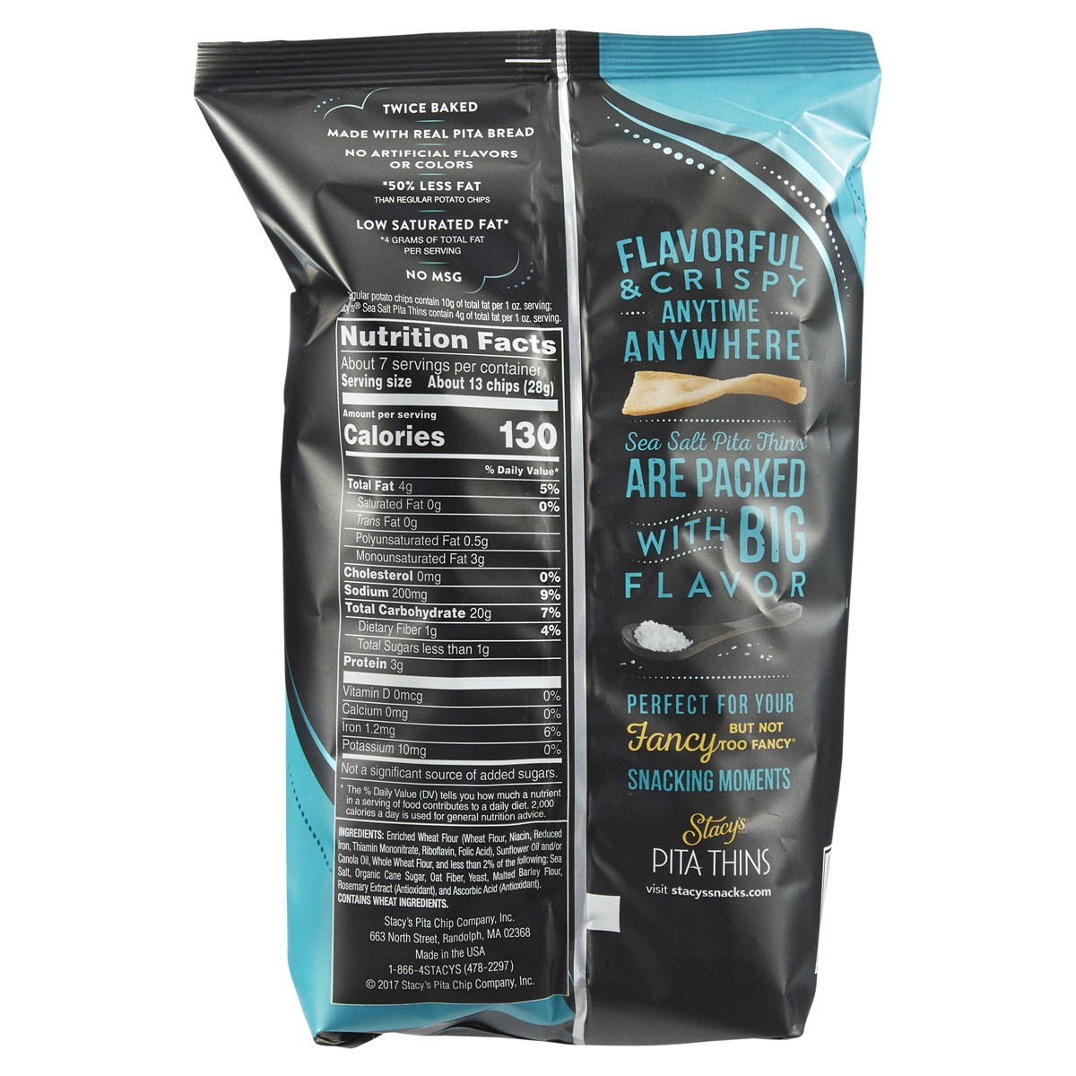 slide 2 of 2, Stacy's Baked Pita Thins Sea Salt, 6.75 oz