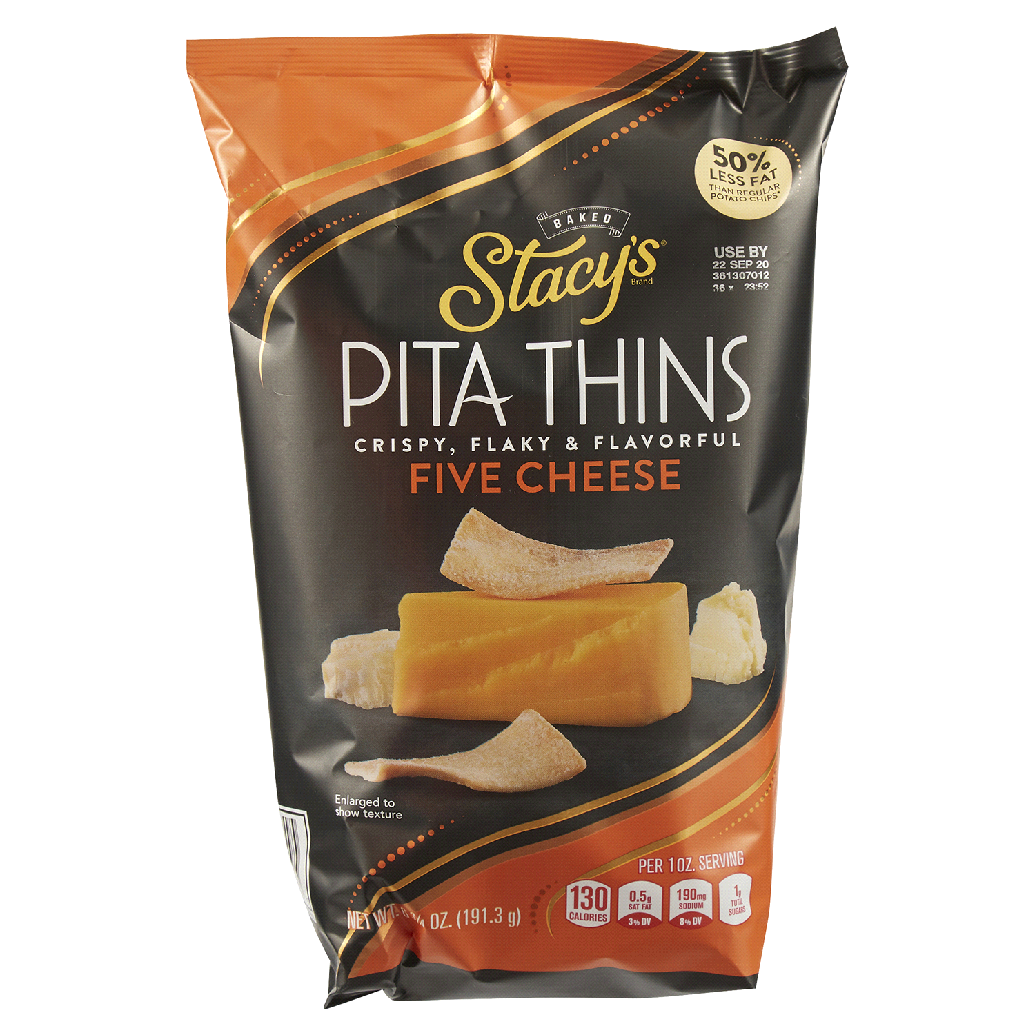 slide 1 of 1, Stacy's Baked Pita Thins Five Cheese Flavored 6 3/4 Oz, 6.75 oz