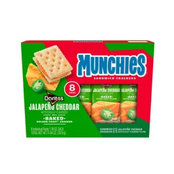 Munchies Sandwich Crackers Doritos Jalapeno Cheddar Artificially Flavored 1.38 Oz 8 Count