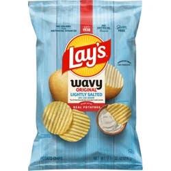 Lay's Potato Chips, Lightly Salted, Original, Wavy
