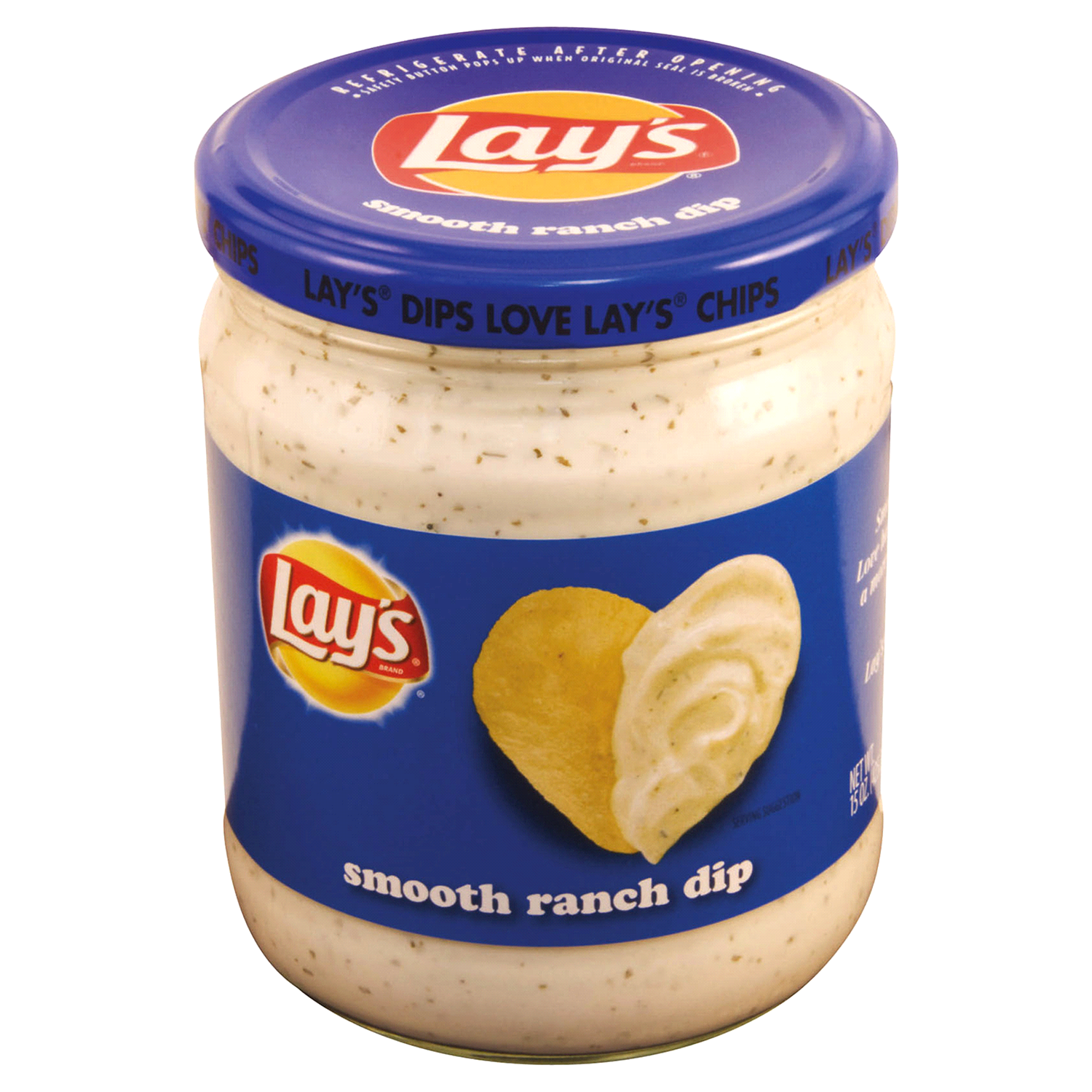 slide 1 of 5, Lay's Dip Smooth Ranch 15 Oz, 15 oz