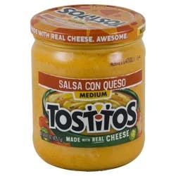 Tostitos Dips Salsa Con Queso 15 Oz