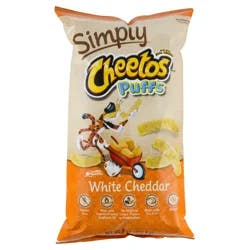 Cheetos Cheese Flavored Snacks, White Cheddar Puffs