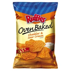 Ruffles Potato Chips , Cheddar & Sour Cream Flavored