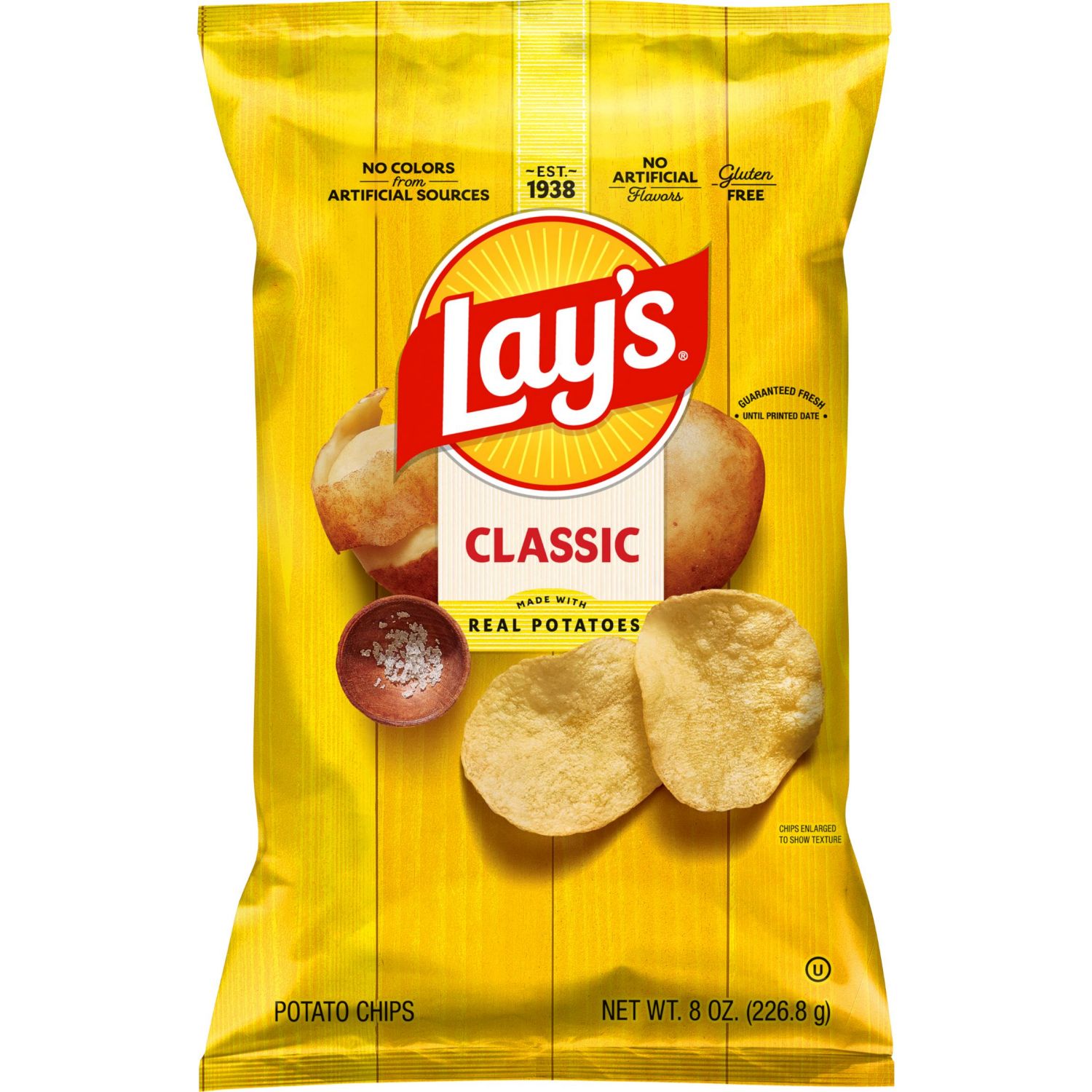 slide 1 of 6, Lay's Potato Chips, Classic, 8 oz