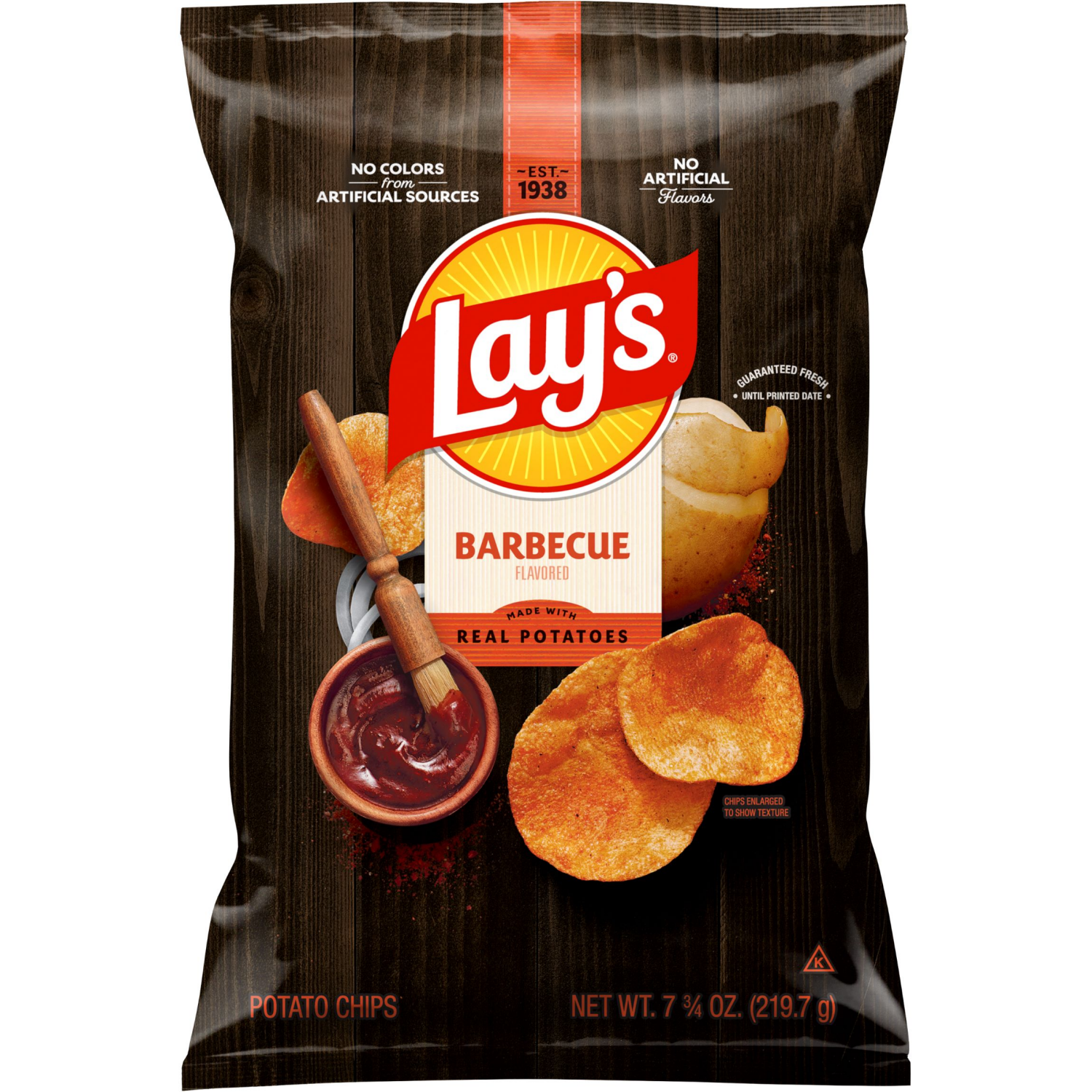 slide 1 of 6, Lay's Potato Chips Barbecue Flavored, 7.75 oz