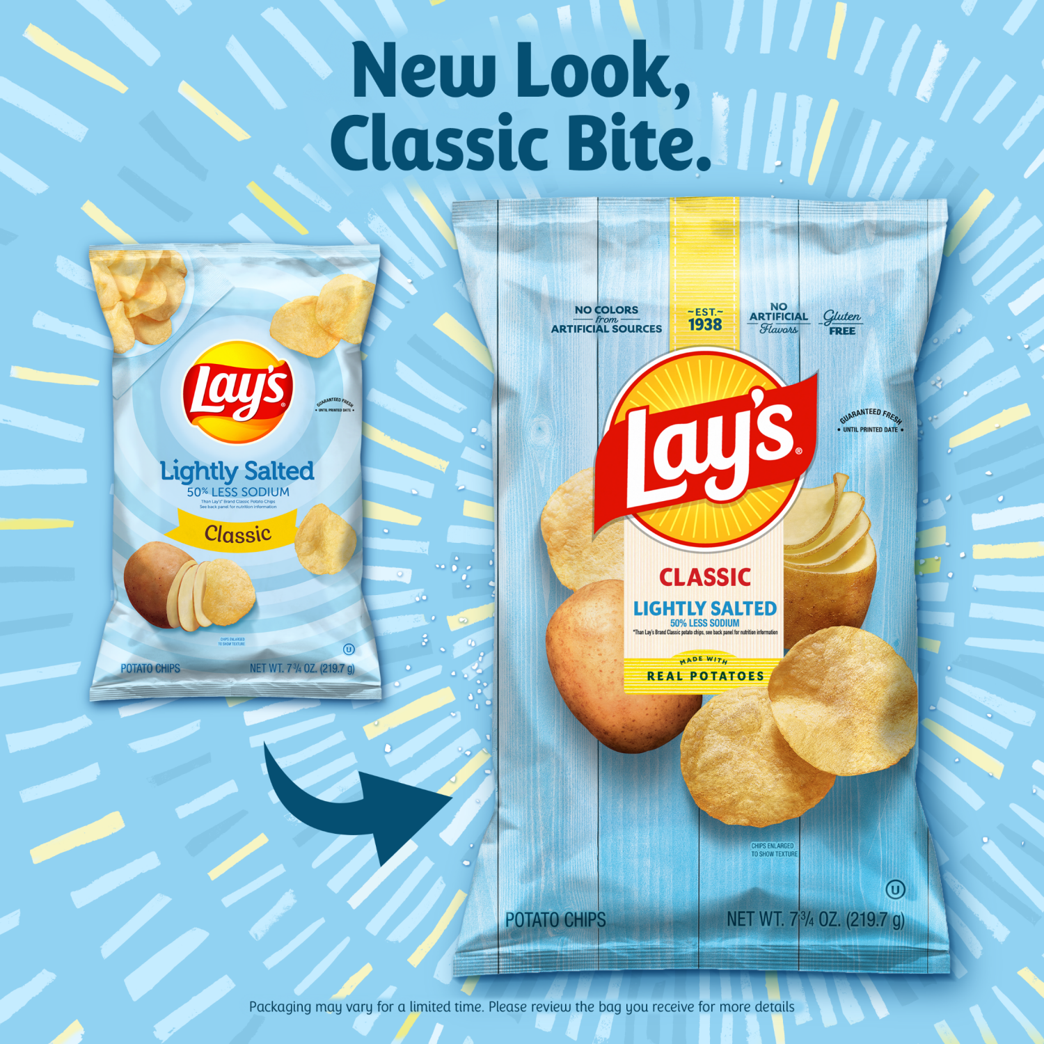 slide 4 of 6, Lay's Potato Chips, Classic, Lightly Salted - 7.75 oz, 7.75 oz