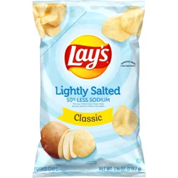 Lay's Potato Chips, Classic, Lightly Salted - 7.75 oz