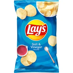 Lay's Potato Chips Salt & Vinegar Flavored 7 3/4 Oz
