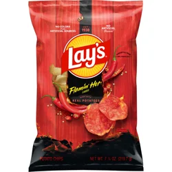 Lay's Potato Chips Flamin' Hot Flavored 7 3/4 Oz