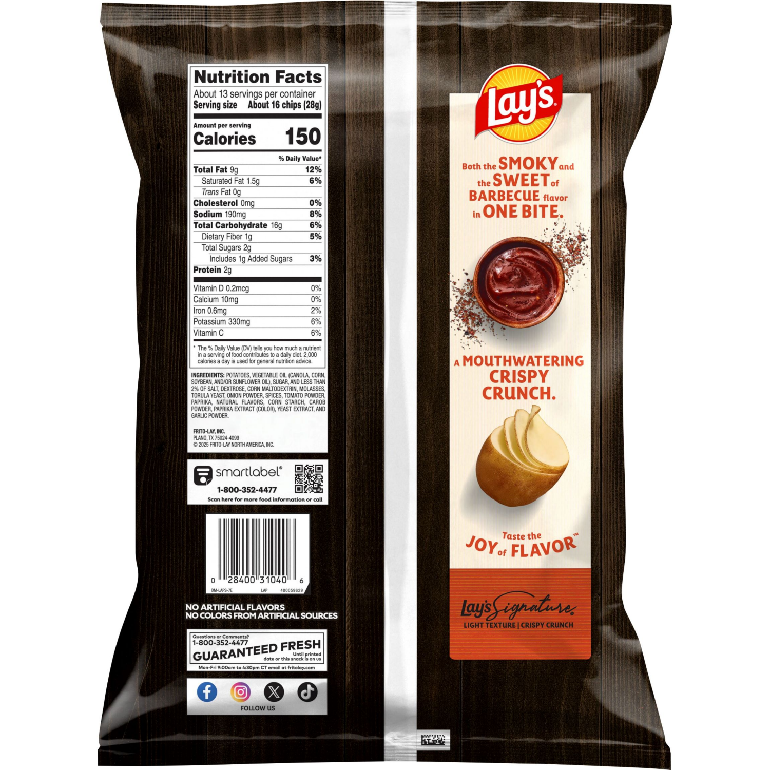 slide 2 of 4, Lay's Potato Chips Barbecue 12 1/2 Oz Party Size, 12.5 oz