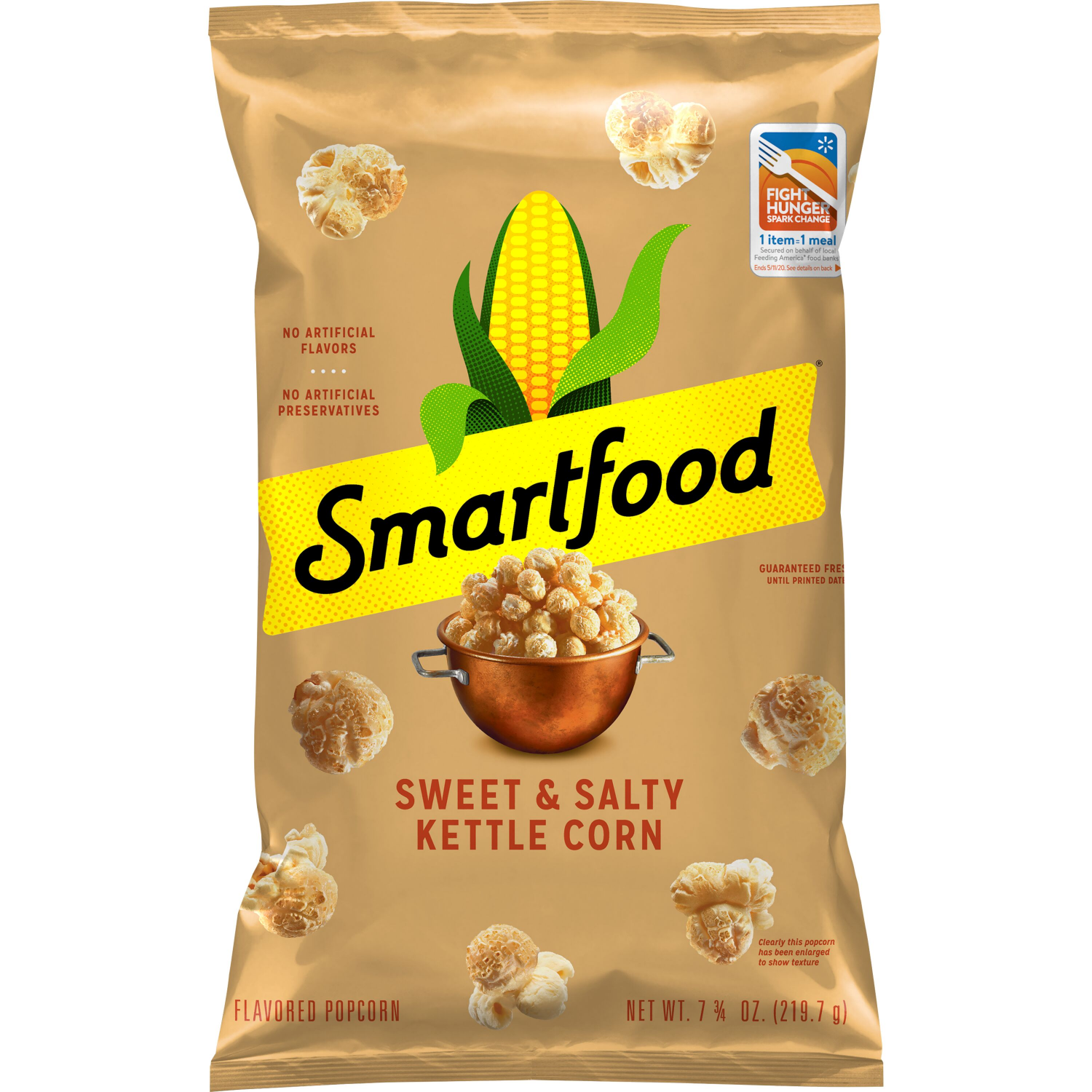slide 1 of 2, Smartfood Kettle Corn Popcorn Sweet & Salty Flavored 7 3/4 Oz, 7.75 oz