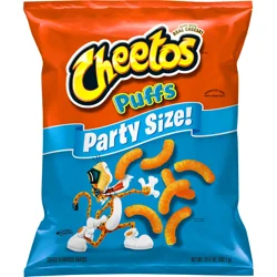 Cheetos Snacks, Cheese Flavored, Puffs, Party Size