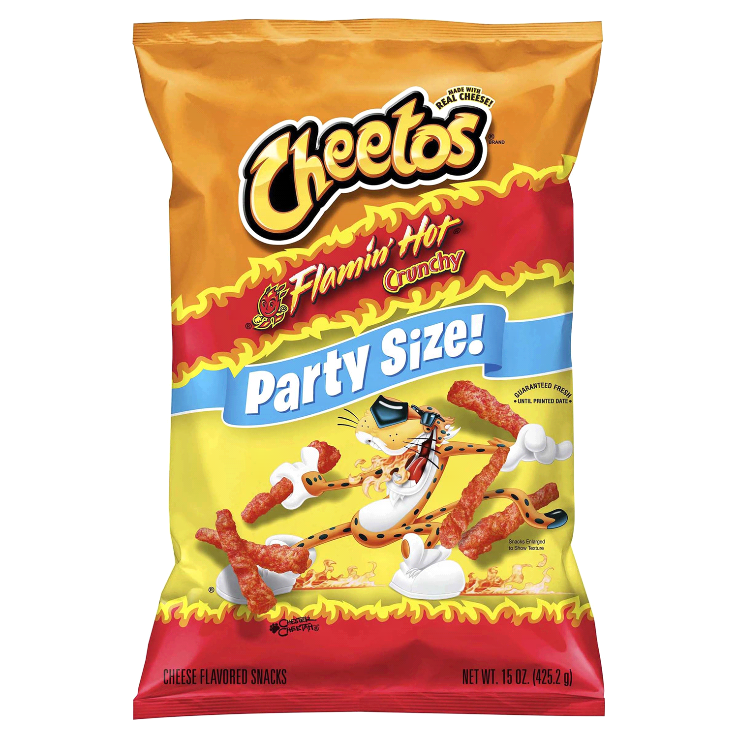 slide 1 of 3, Cheetos Cheese Flavored Snacks , Flamin' Hot, 15 oz