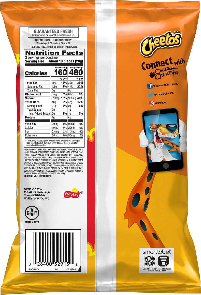 slide 4 of 5, Cheetos Cheese Flavored Snacks, 3 oz