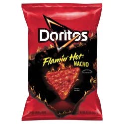 Doritos Tortilla Chips Flamin' Hot Nacho Flavored 9 1/4 Oz