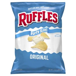 Ruffles Original Potato Chips, Party Size - 13 oz