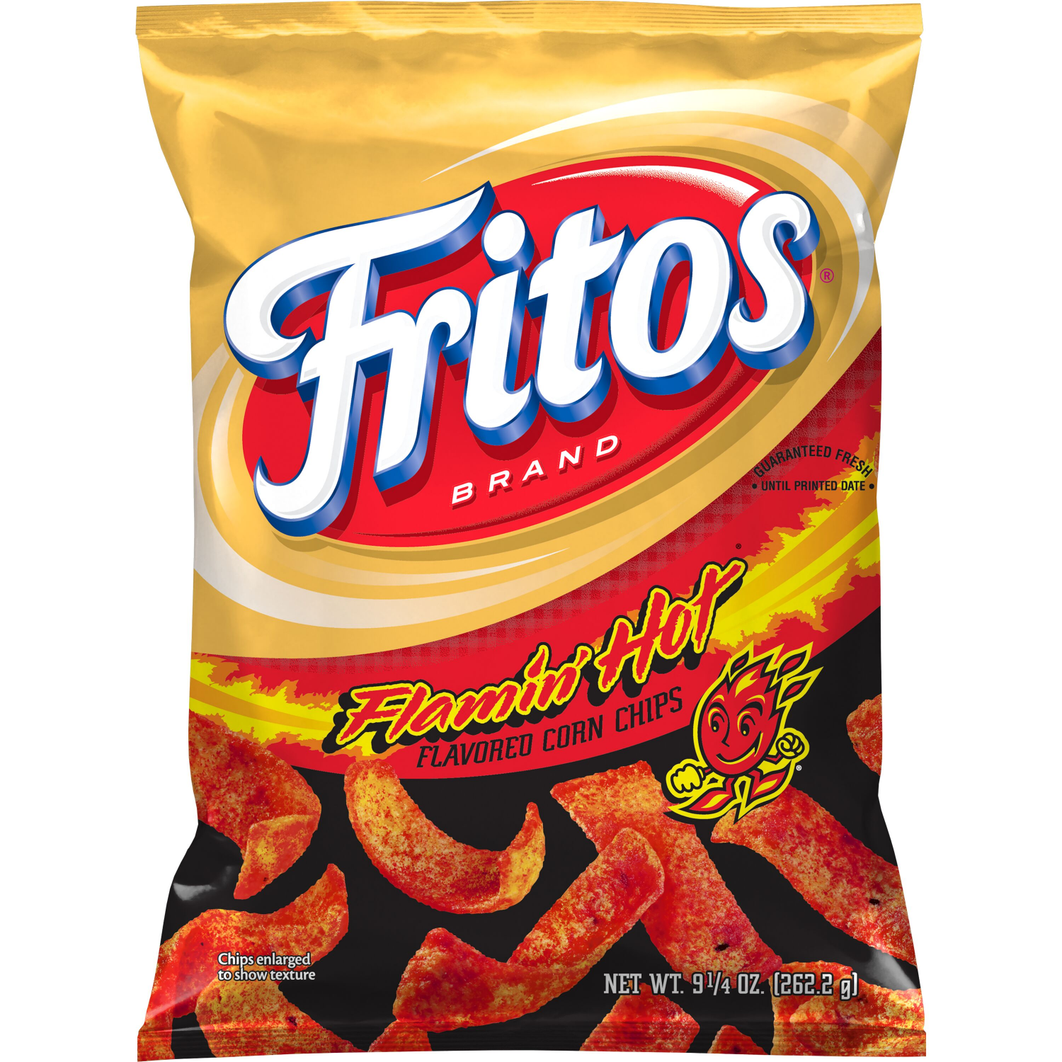 slide 1 of 4, Fritos Corn Chips, Flamin' Hot Flavored, 9.25 oz