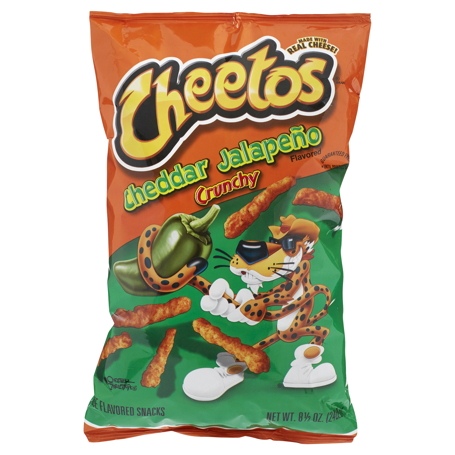 slide 1 of 2, Cheetos Crunchy Cheese Flavored Snacks Cheddar Jalapeno Flavored - 8.5 oz, 8.5 oz