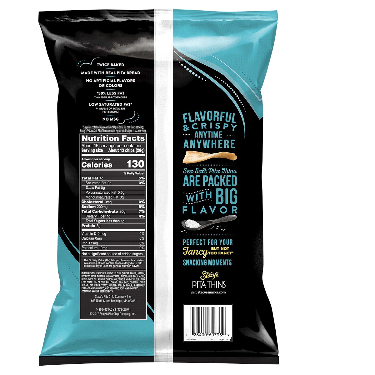 slide 2 of 2, Stacy's Sea Salt Regular Snacks - 15.6 oz, 15.6 oz