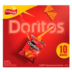 Doritos Tortilla Chips, Nacho Cheese Flavored