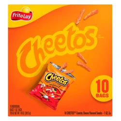 Cheetos Cheese Flavored Snacks, Crunchy, 10 Bags