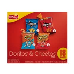 Frito-Lay Snacks Doritos & Cheetos Mix Variety 17 5/8 Oz 18 Count