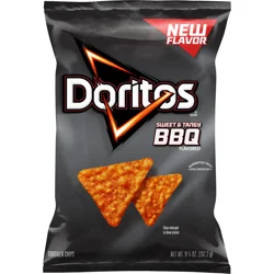 Doritos Tortilla Chips, BBQ Flavored, Sweet & Tangy