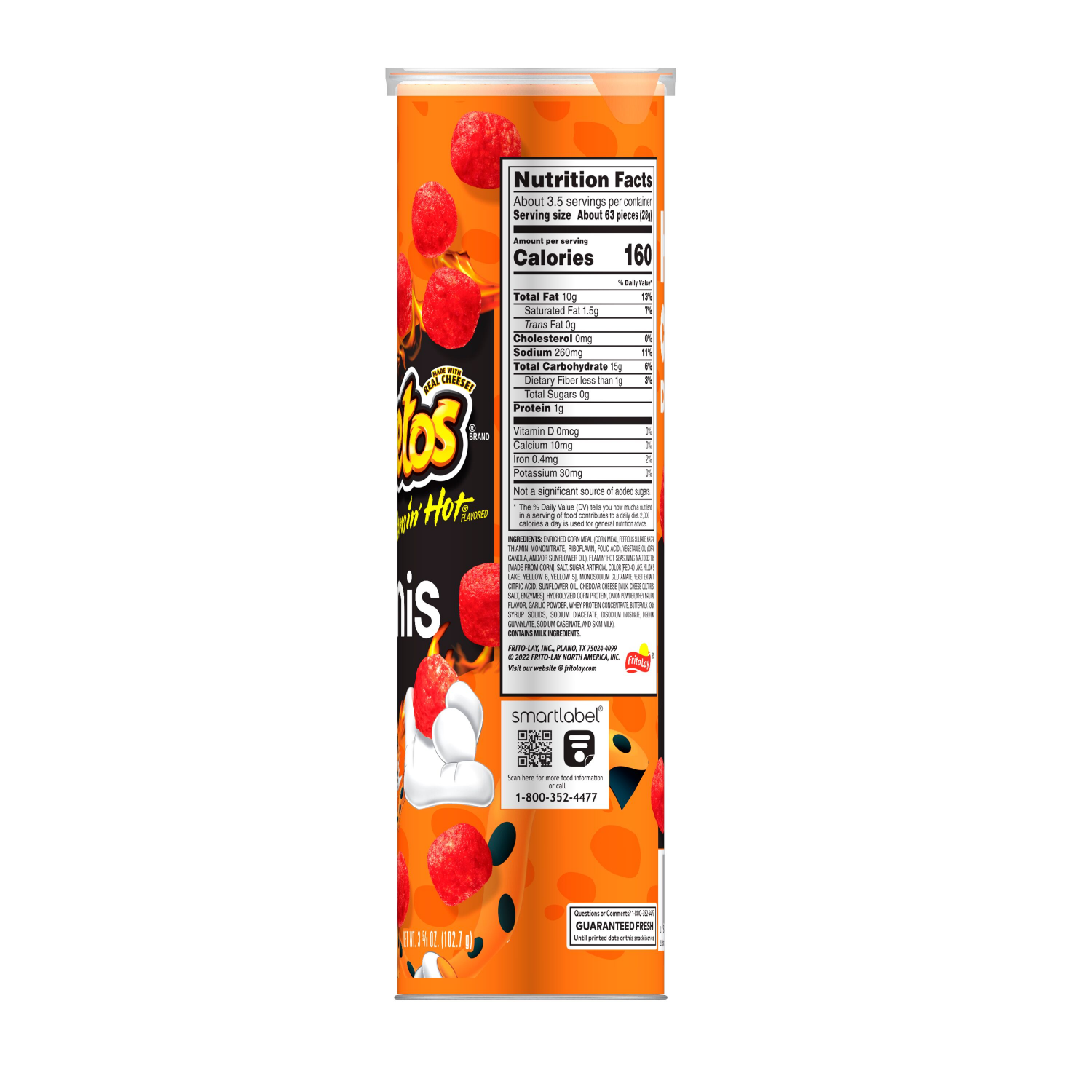slide 2 of 2, Cheetos Cheese Flavored Snacks, Flamin' Hot Flavored, Minis, 3.625 oz