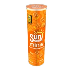SunChips Whole Grain Snacks, Harvest Cheddar Flavored, Minis - 3.75 oz