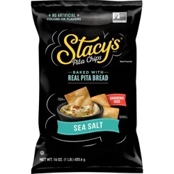 STACYS Stacy's Sea Salt Pita Chips 16 Oz