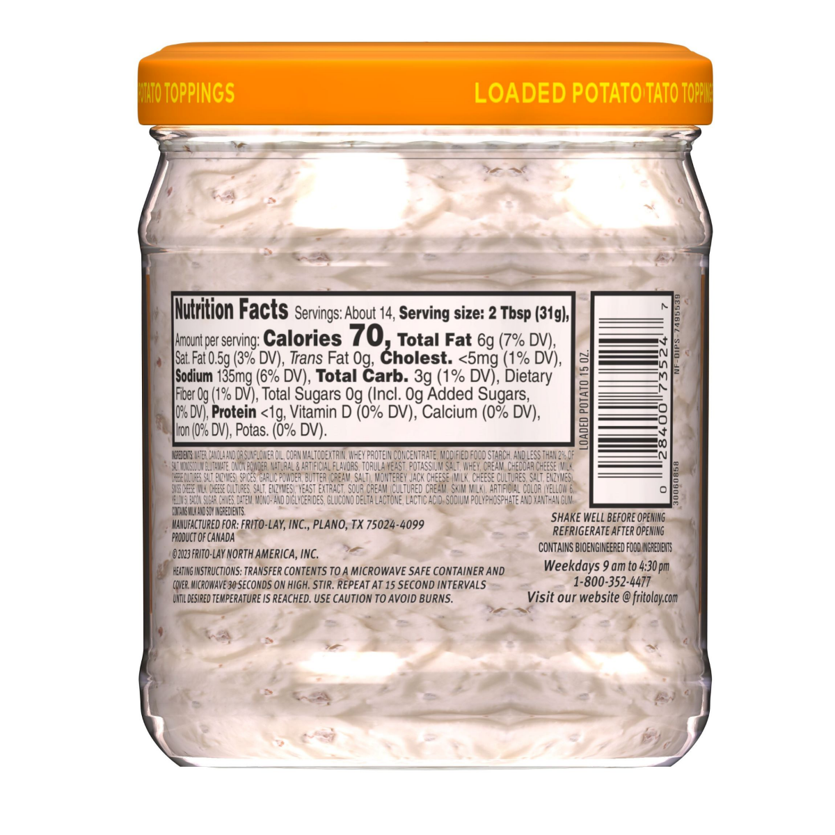 slide 2 of 2, Lay's Loaded Potato Toppings Dip - 15 oz, 15 oz