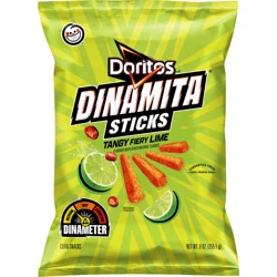 Doritos Dinamita Sticks Corn Snacks Tangy Fiery Lime - 9 oz