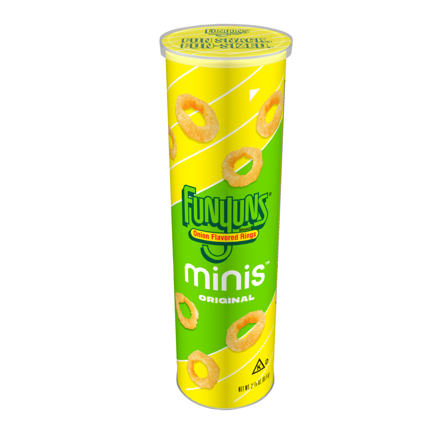 slide 1 of 2, Funyuns Minis Onion Flavored Rings Original 2 7/8 Oz, 2.875 oz