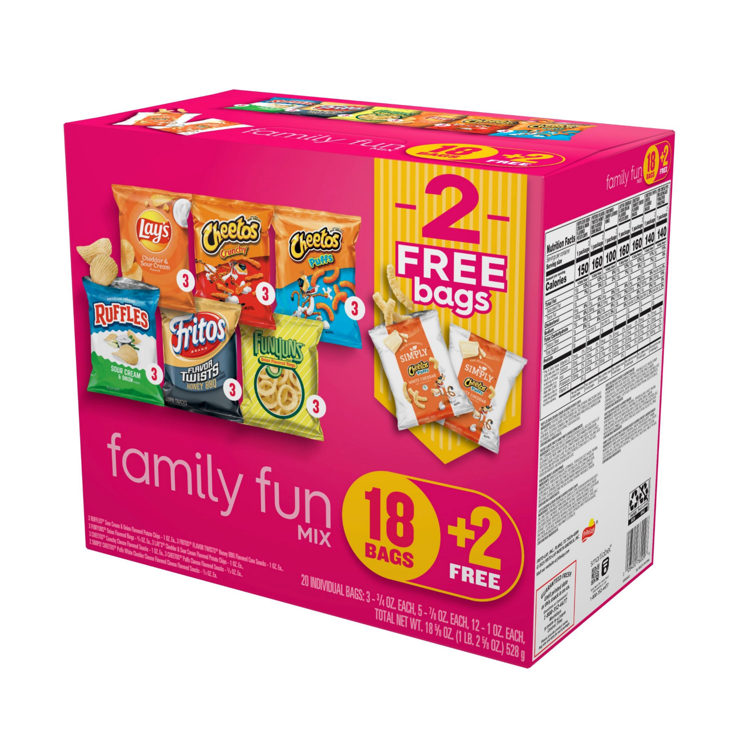 slide 4 of 4, Frito Lay® Family Fun Mix Snacks Variety Pack, 20 ct