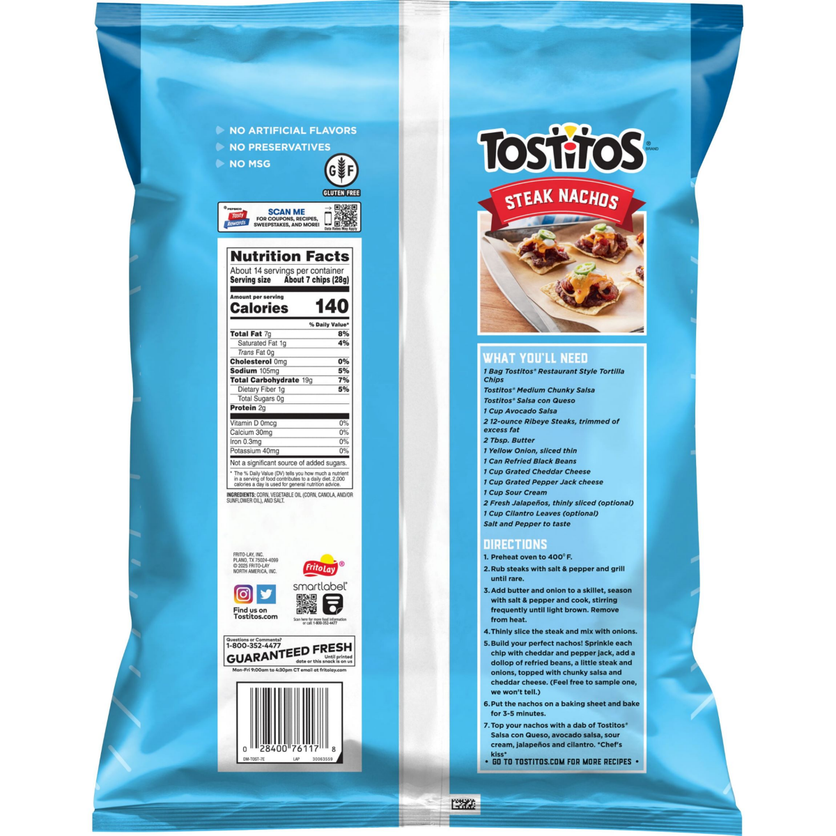 slide 2 of 4, Tostitos Restaurant Style 14.425oz - 14.425 OZ, 14.43 oz