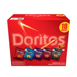 Doritos Tortilla Chips Variety Pack 1 Oz, 18 Count