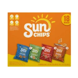 SunChips Whole Grain Snacks Variety Pack 18 Oz, 18 Count