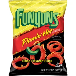 Funyuns Onion Flavored Rings Flamin' Hot Flavored 2 Oz