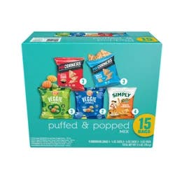 Frito-Lay Snacks Puffed & Popped Mix Variety Pack - 9.75oz/15ct