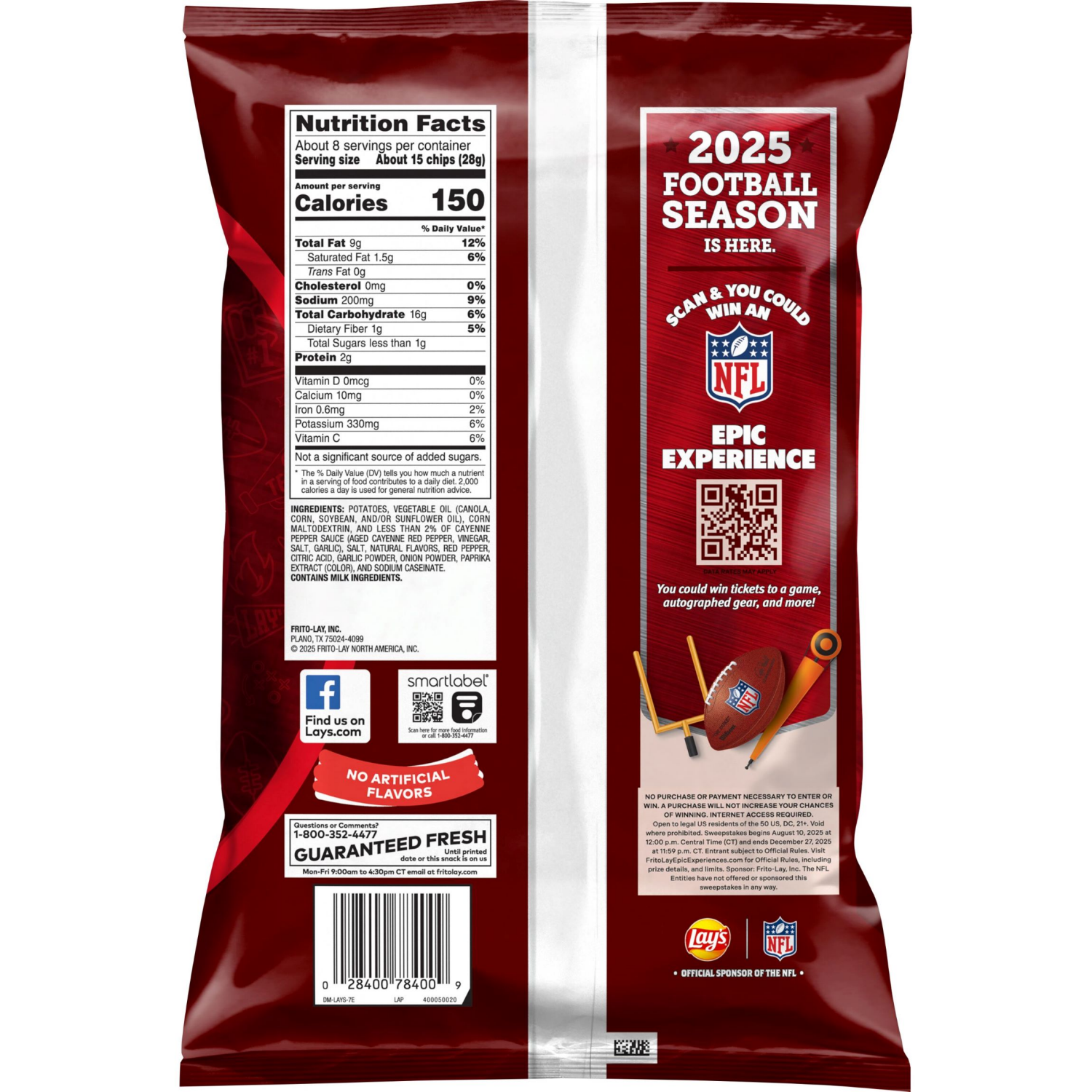 slide 2 of 4, Lays Hot Sauce 7.75oz - 7.75 OZ, 7.75 oz