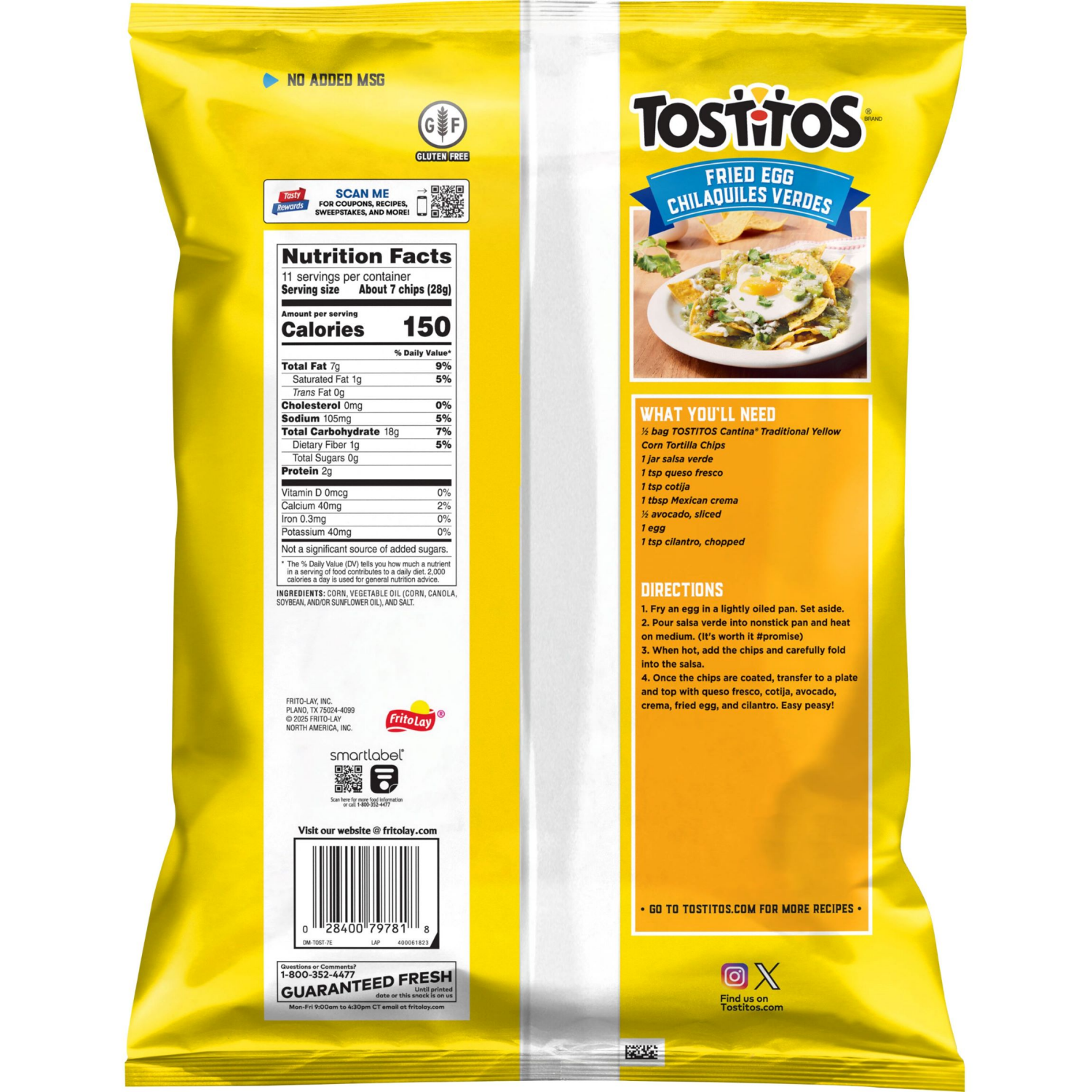 slide 2 of 4, "tostito Cantina Traditional", 11 inoz in