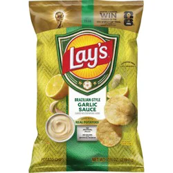 Lay's Brazilian Style Garlic Sauce Potato Chips