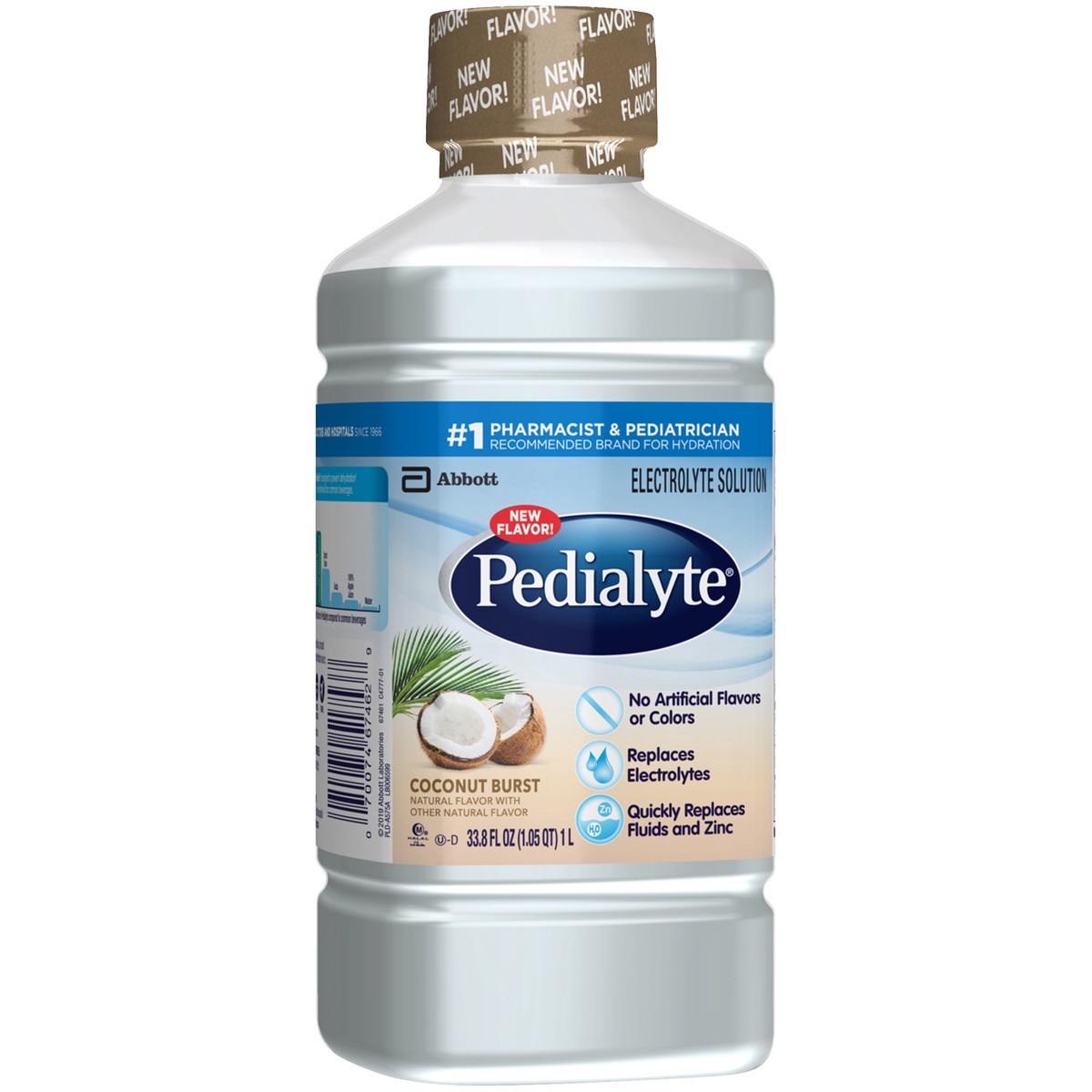 slide 4 of 9, Pedialyte Electrolyte Solution Coconut Burst Ready-to-Drink - 33.8 fl oz, 33.8 fl oz