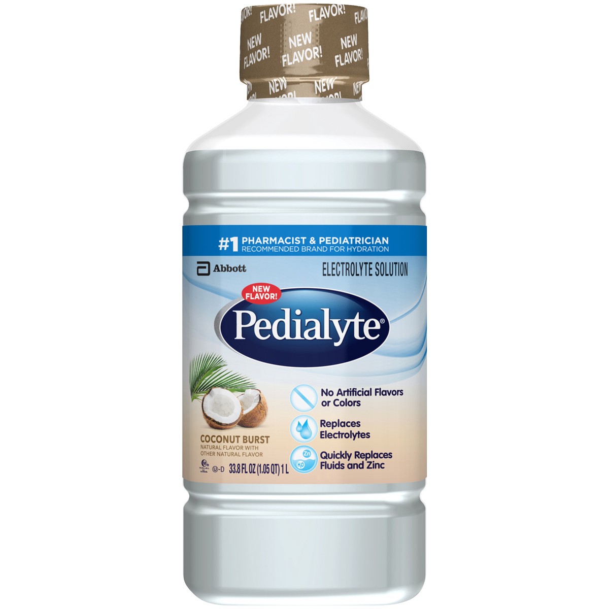 slide 7 of 9, Pedialyte Electrolyte Solution Coconut Burst Ready-to-Drink - 33.8 fl oz, 33.8 fl oz