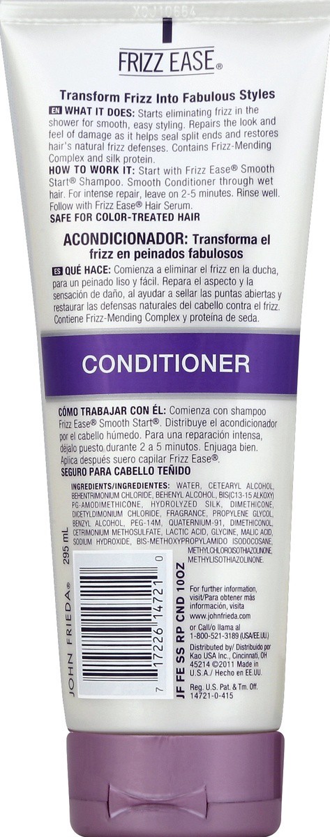 slide 3 of 3, John Frieda Frizz Ease Flawlessly Straight Conditioner, 10 oz